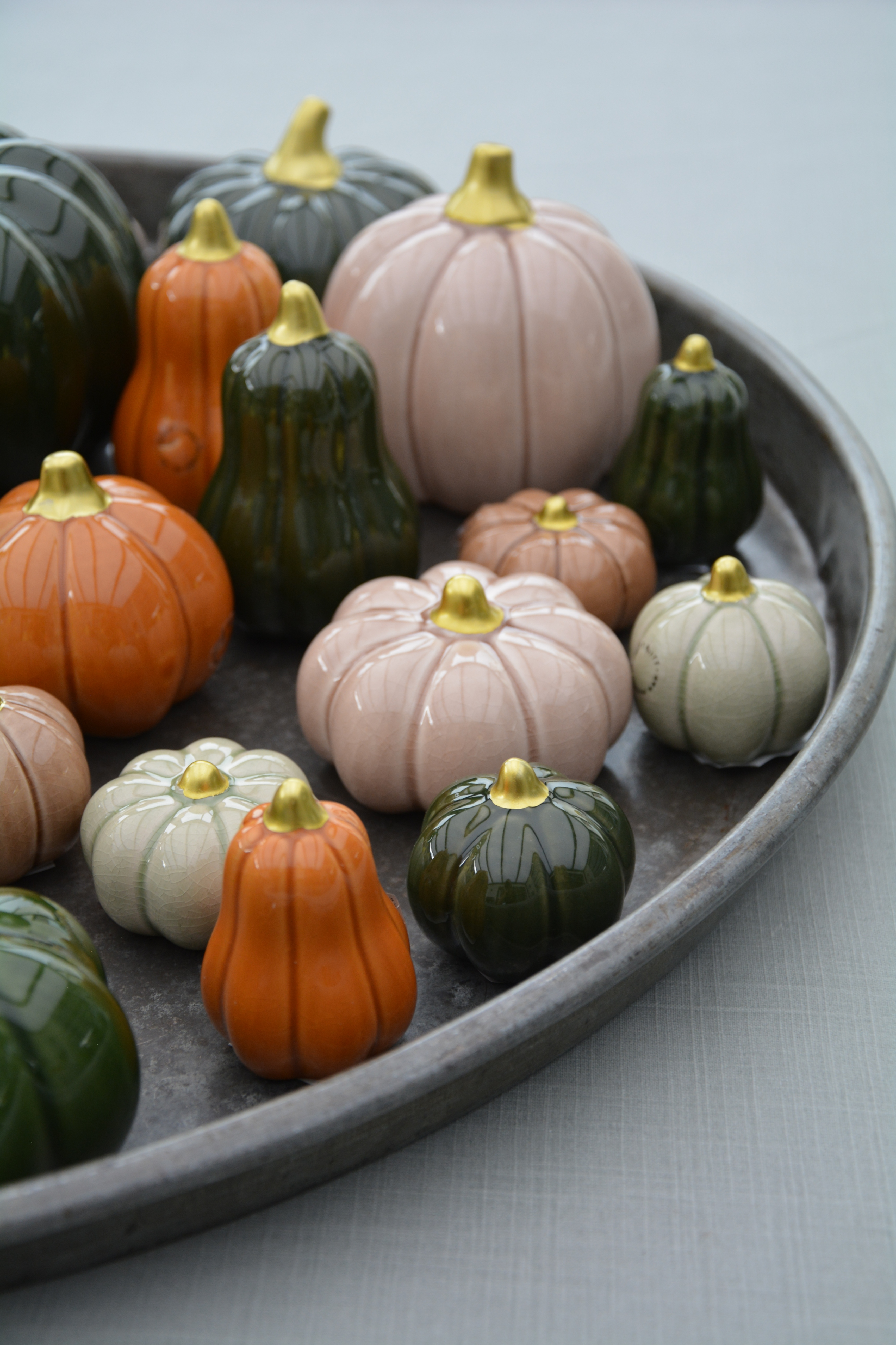 Pumpa beige mellan låg 7,8*4,5 cm keramik