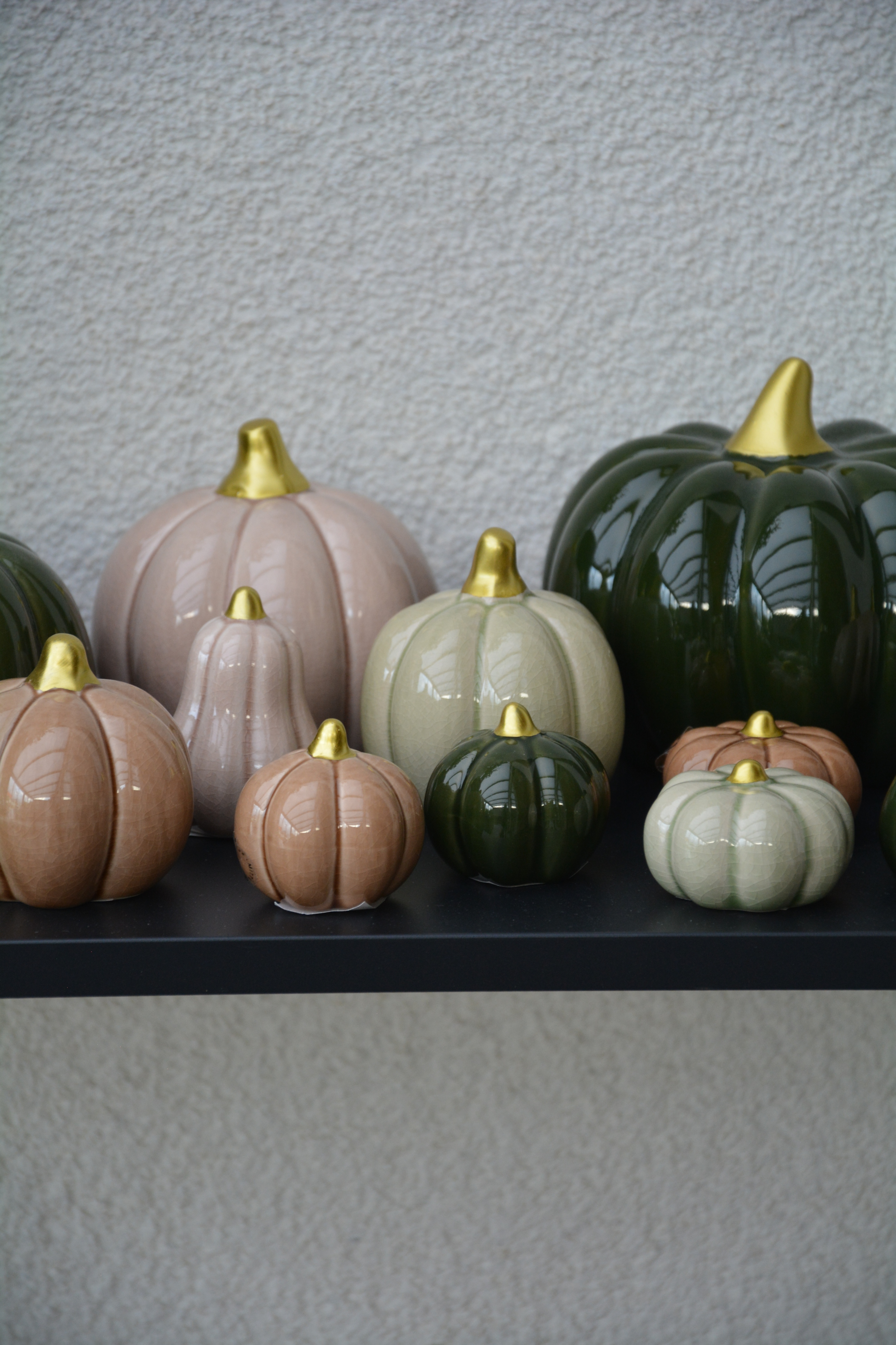 Pumpa beige liten hög 6 cm keramik - 4