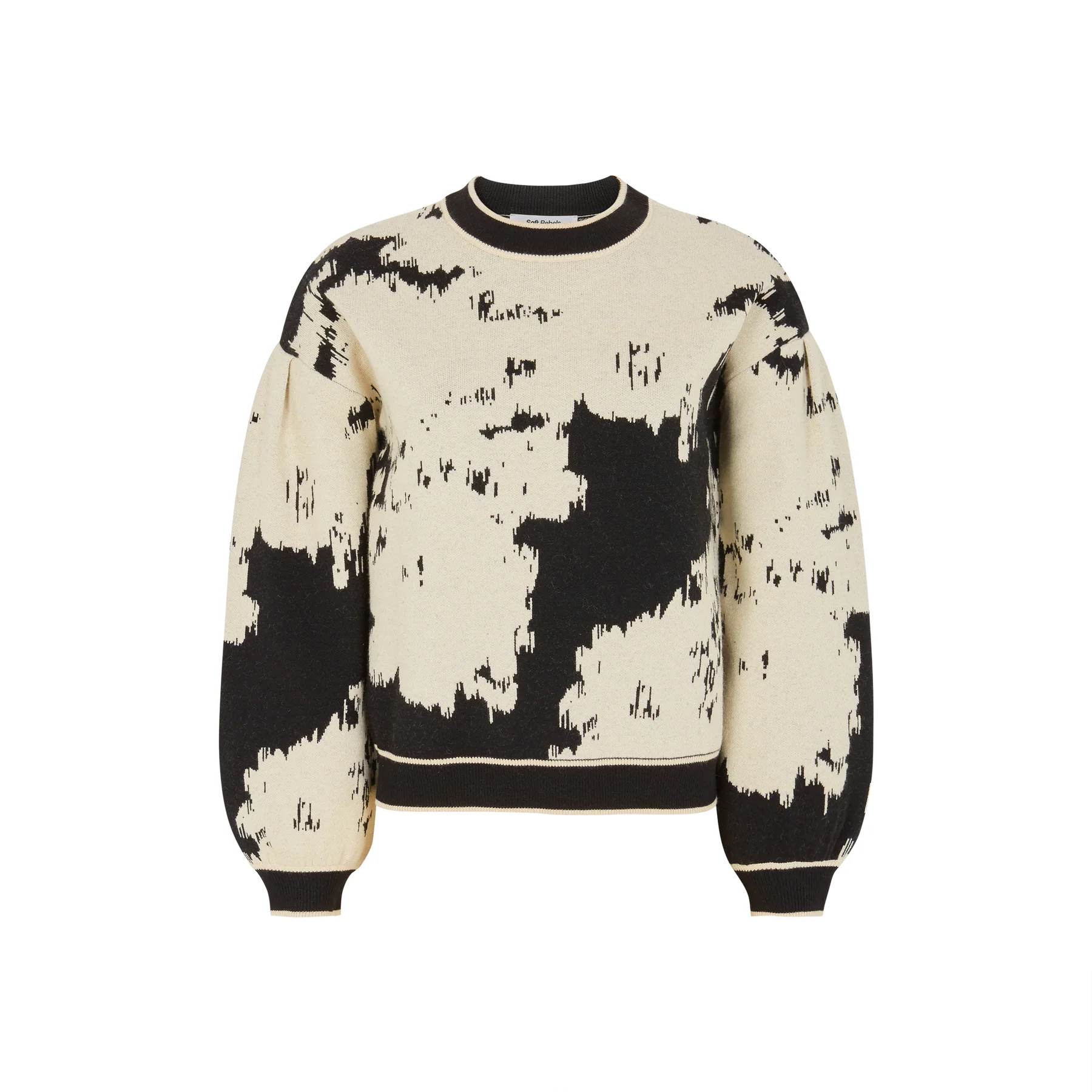 Soft Rebels -  Rogue Pattern Knit Jacquard Pattern Arctic Wolf - 4