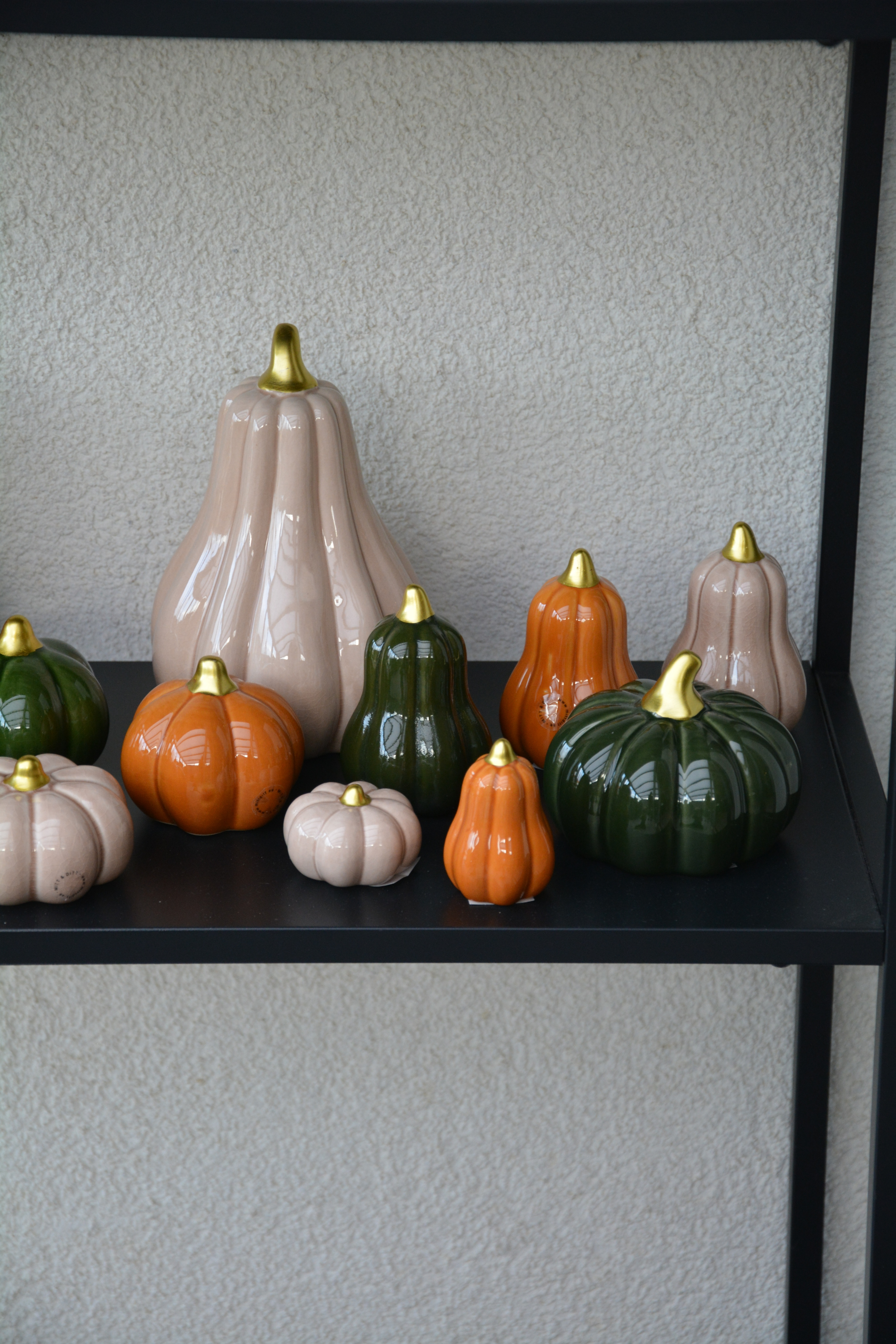 Pumpa grön mellan hög 9,2 cm keramik