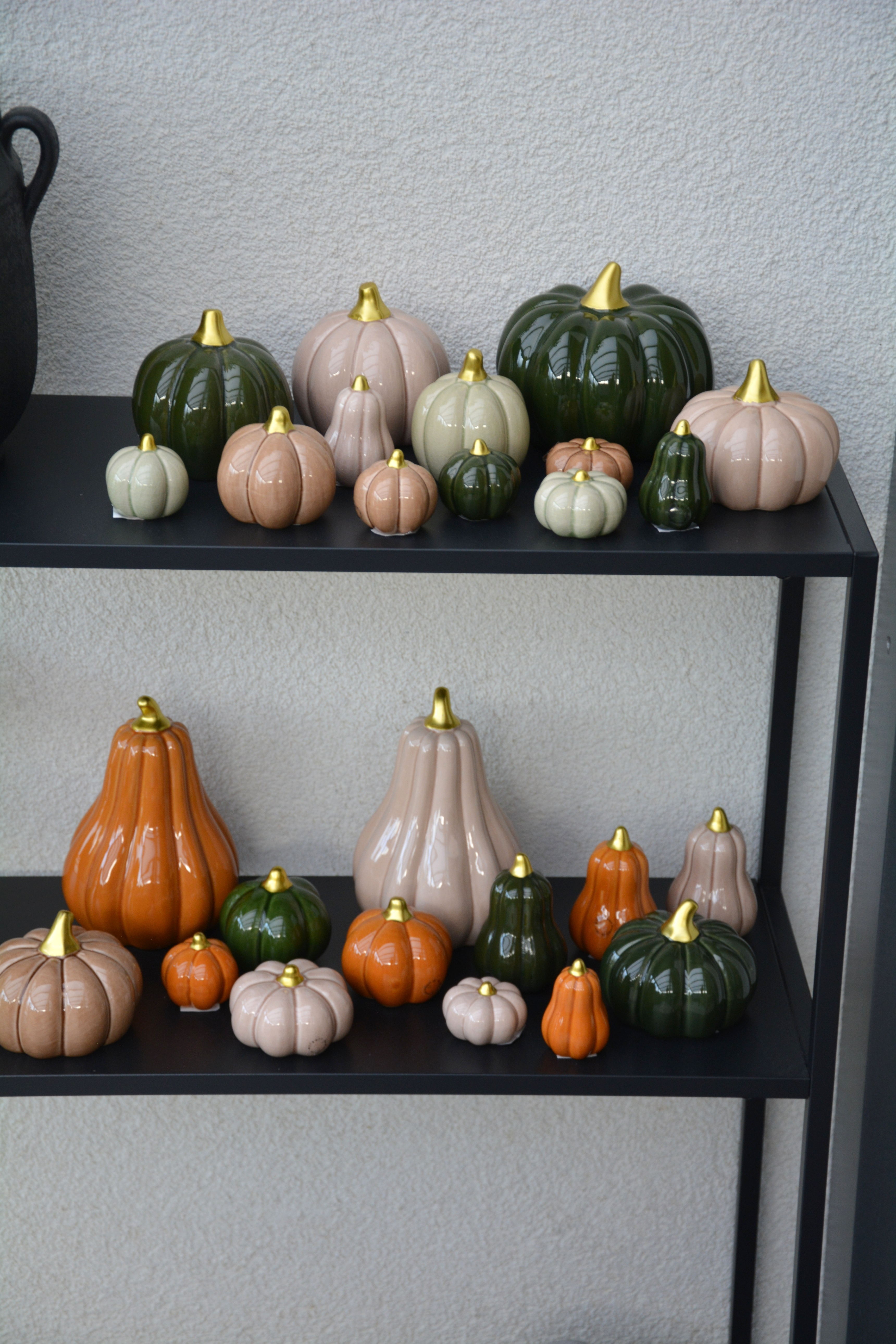 Pumpa ockra liten hög 6,5 cm keramik - 3