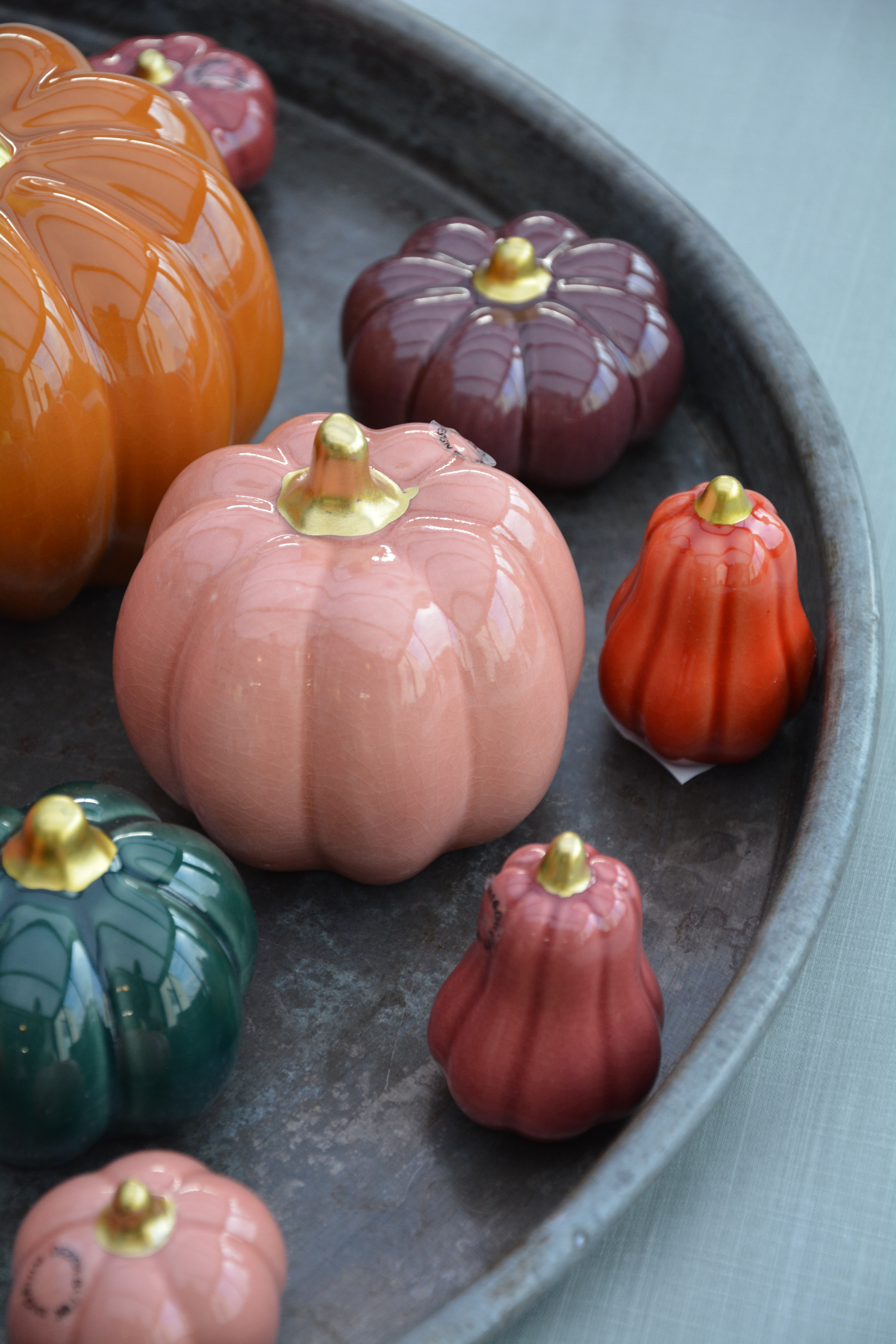 Pumpa hallon liten hög 6 cm keramik - 3