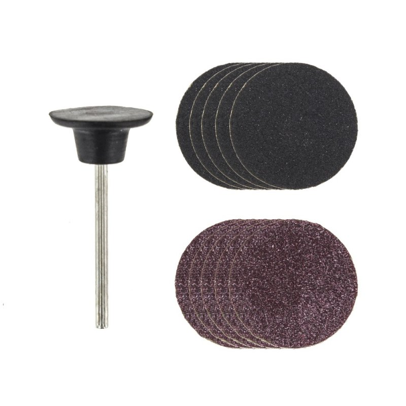 RUBBER PAD+5CRSE/5FINE SANDING DISCS