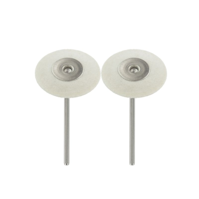 2 KNIFE-EDGE FELT WHEEL BUFFS