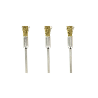 3 BRASS PENCIL BRUSHES