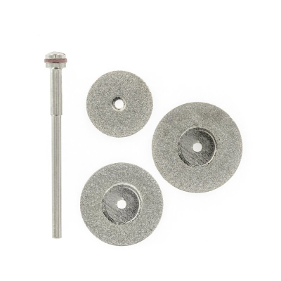 3 DIAMOND SAWS + MANDREL