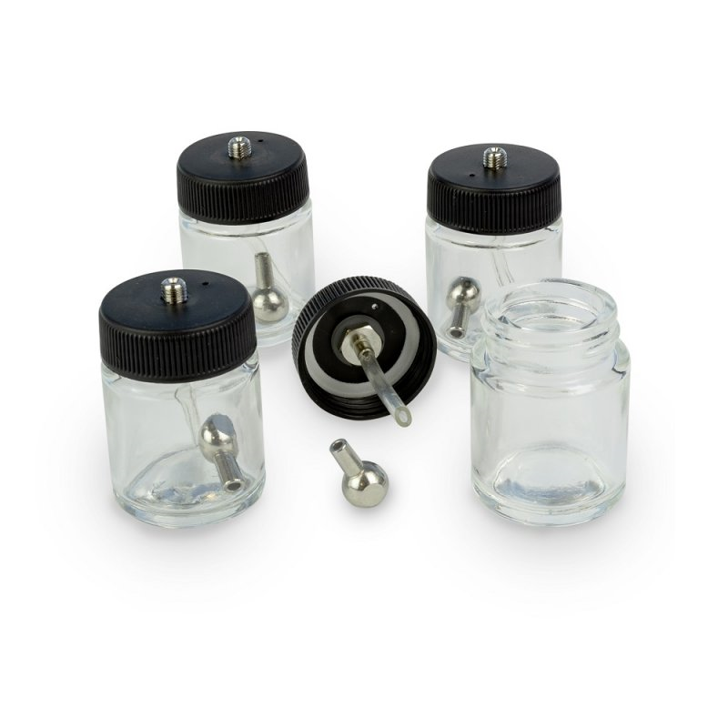 4 Glass Jars Assembly