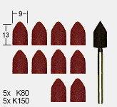 Proxxon KONISK SLIPSATS. KORNSTORLEK 80 O 150