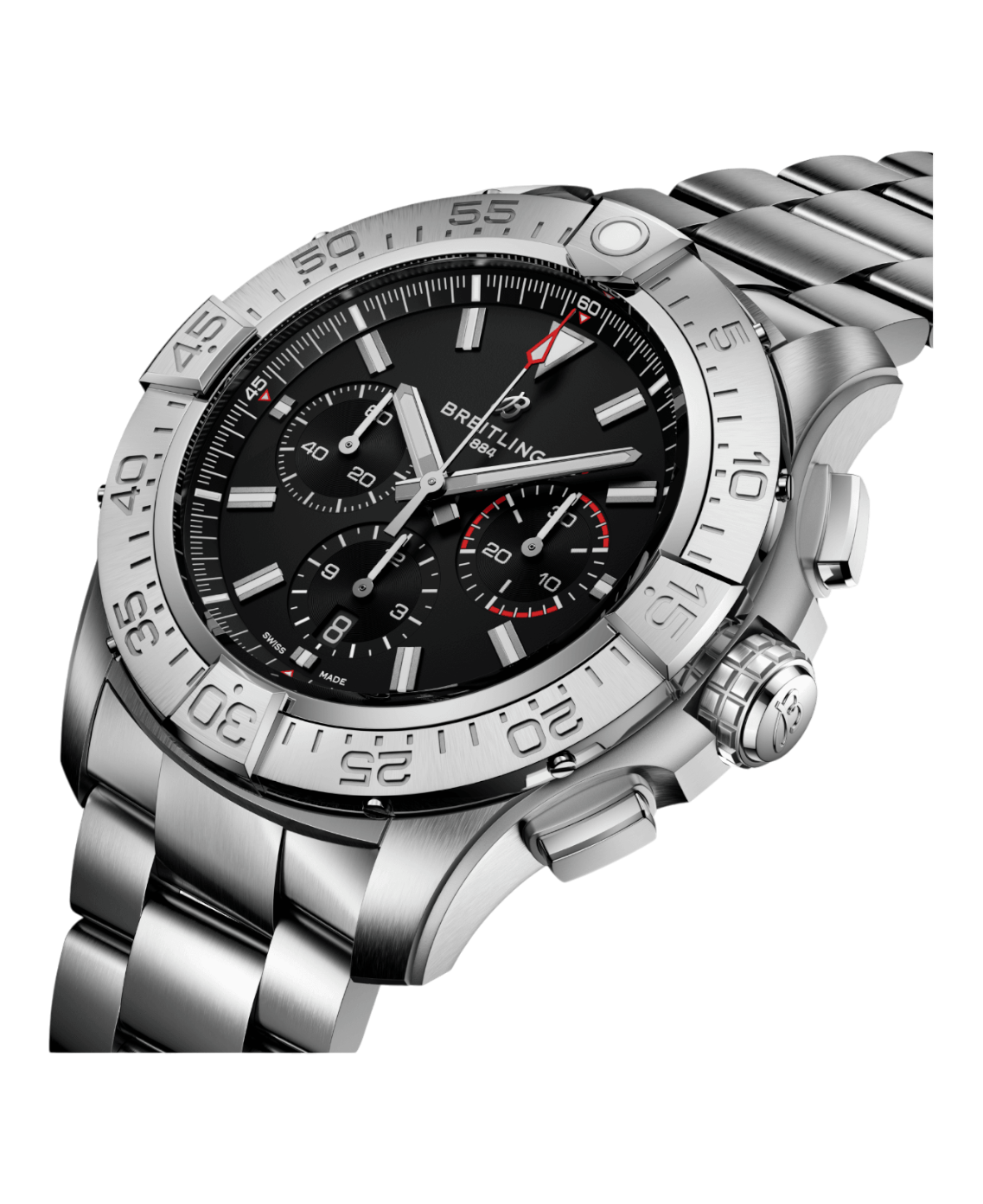 Breitling EB0148101B1E1 Avenger B01 Chronograph svart 46 profil