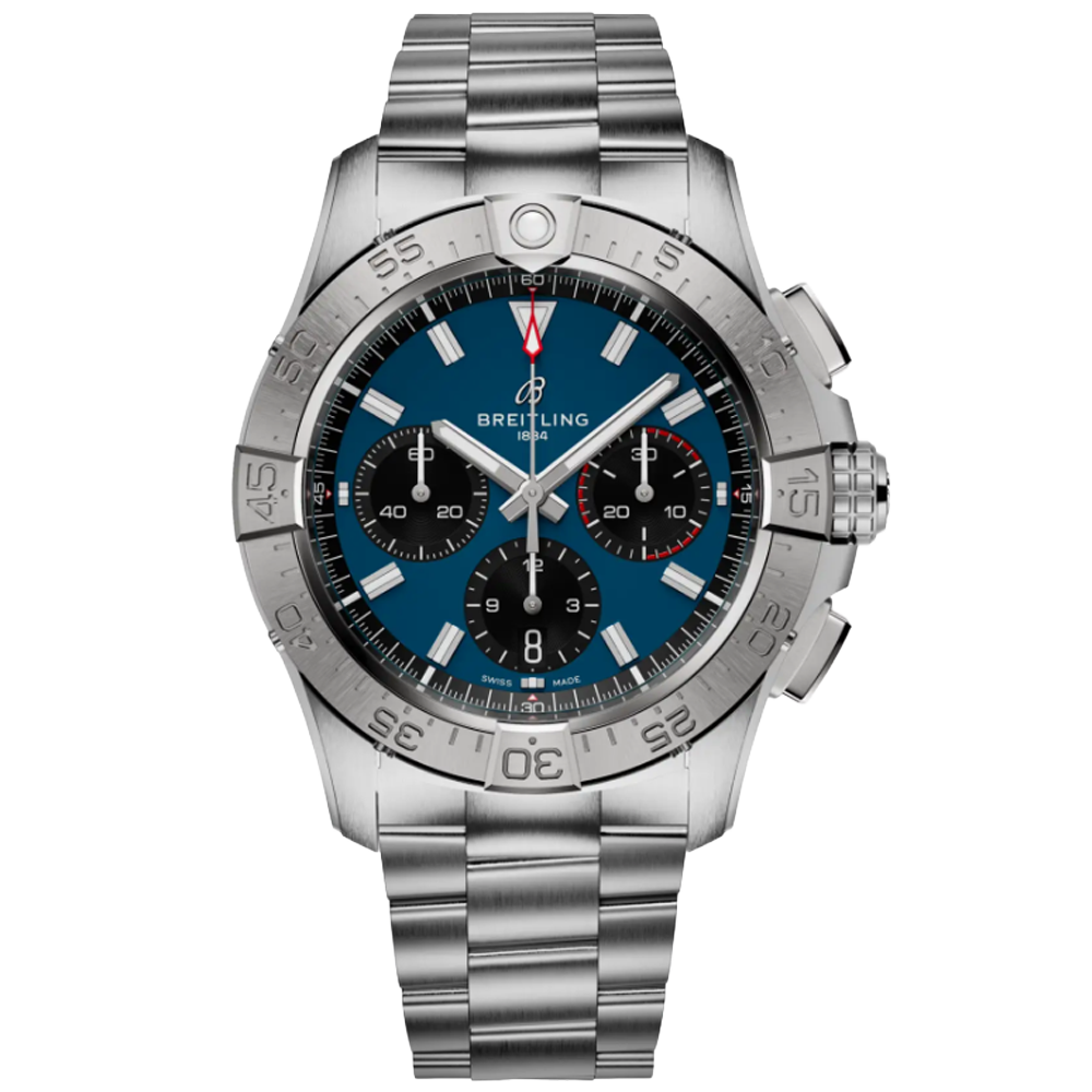 Breitling AB0146101C1A1 Avenger B01 Chronograph blå 42