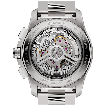 Breitling AB0146101C1A1 Avenger B01 Chronograph blå 42 baksida
