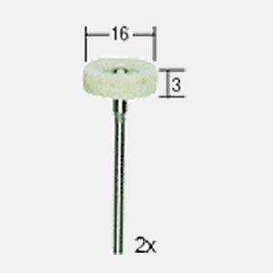 Proxxon POLERSTIFT AV FILT. CYLINDRISK 16X3 MM 2 ST