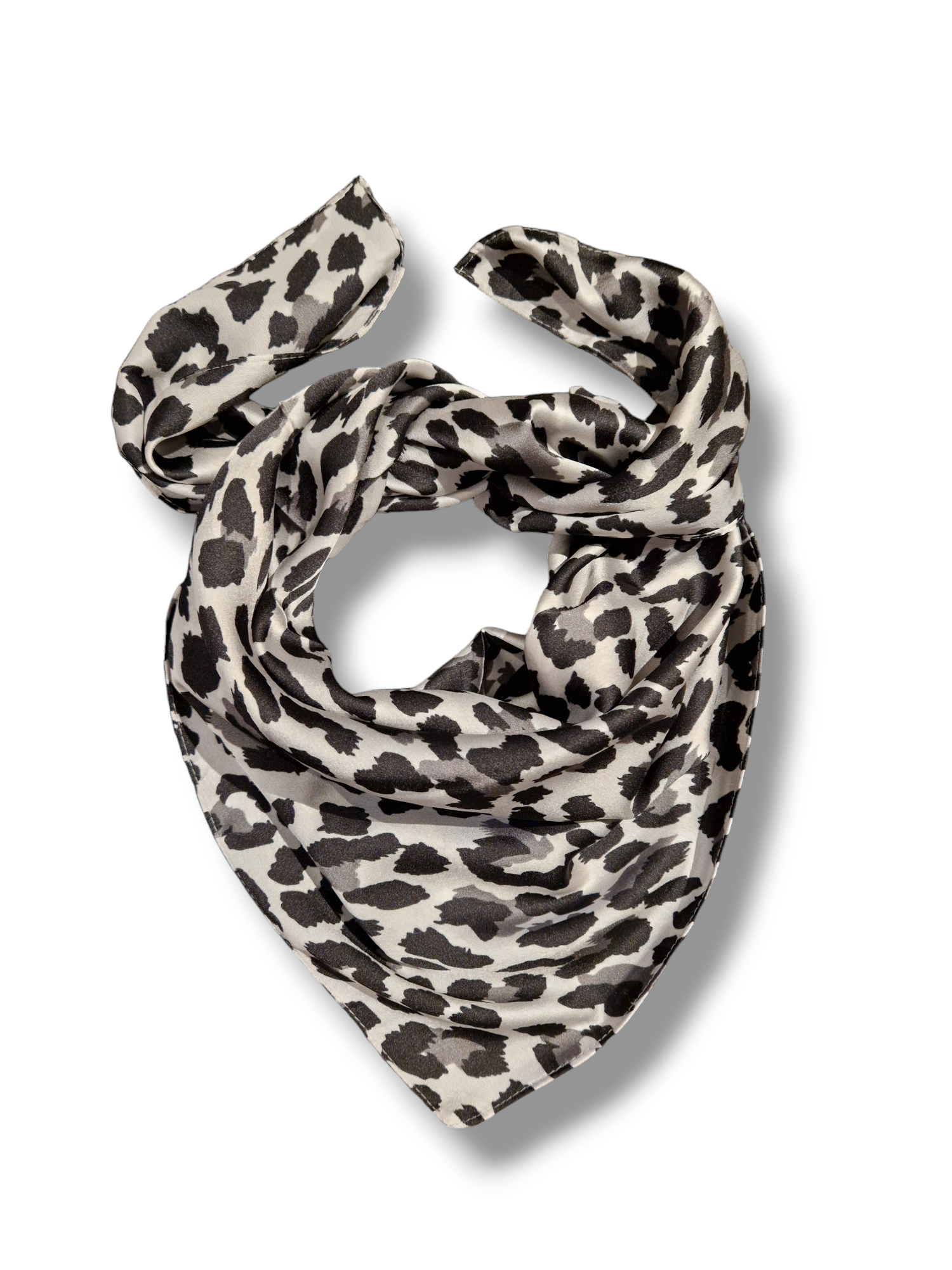 Scarf leo grå/svart