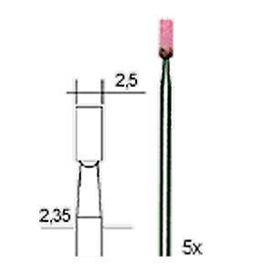 Proxxon SLIPSTIFT. ÄDELKORUND. CYLINDRISKA 2.5 MM