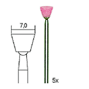 Proxxon SLIPSTIFT. ÄDELKORUND. KONISK 5.0 MM