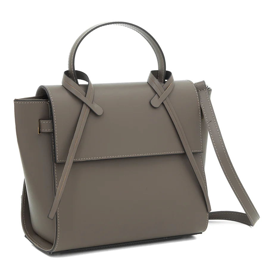 Latalia,Arezzo Handväska i äkta läder, Taupe - 5