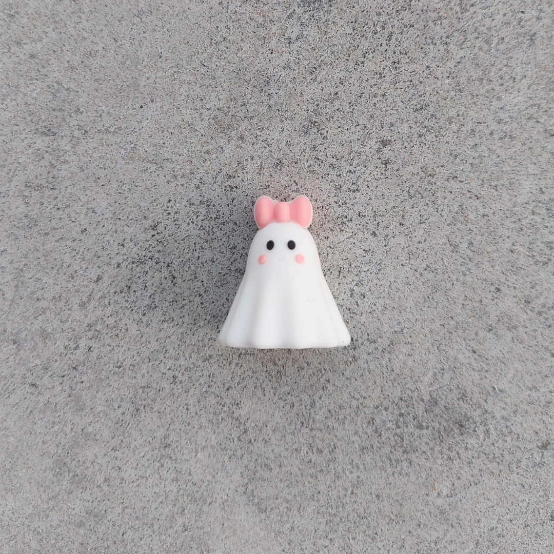 Silikonfigur - Spöke med rosett