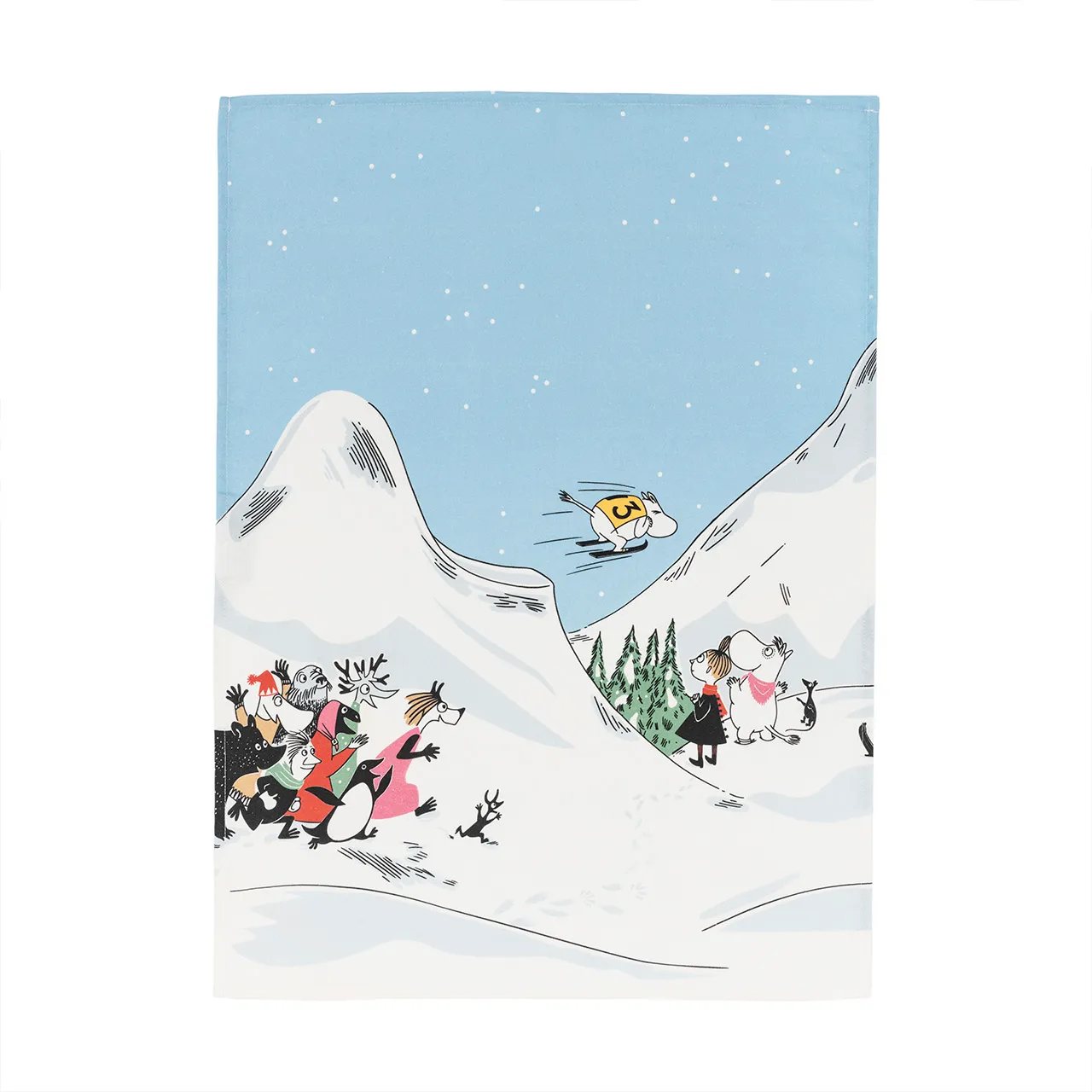 Mumin Kökshandduk 50x70 cm - Backhoppning
