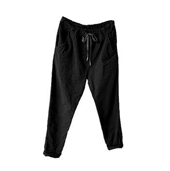 Cozy elastisk byxa - Svart