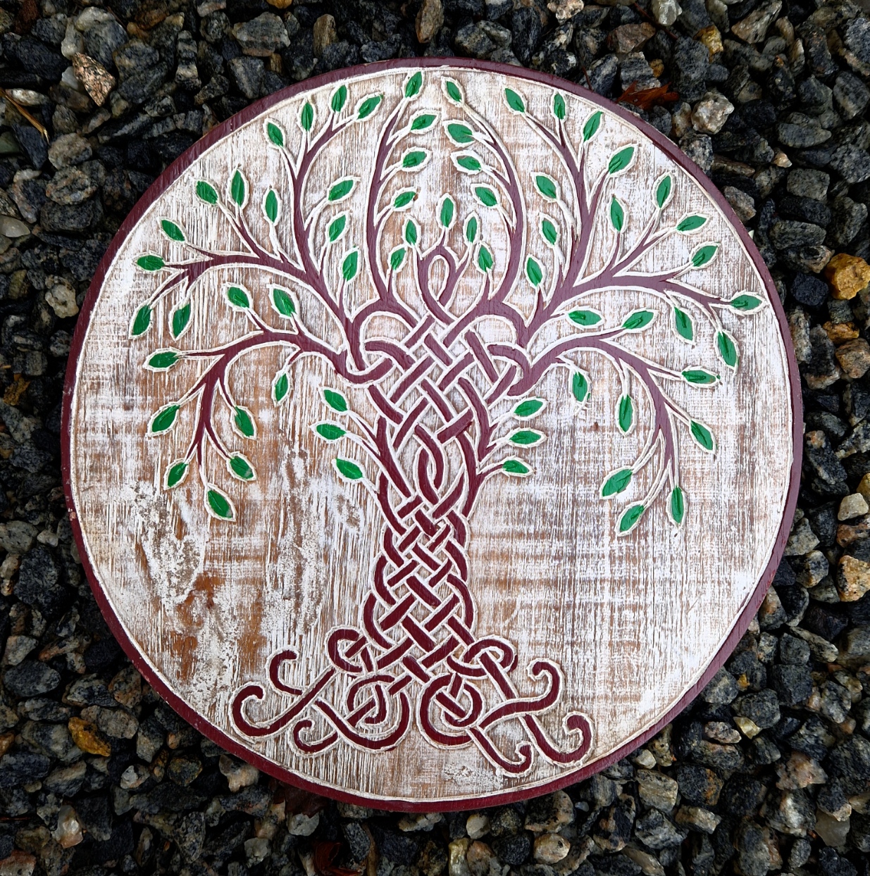 Livets Träd/ Yggdrasil - Keltiskt mönster - Väggdekoration