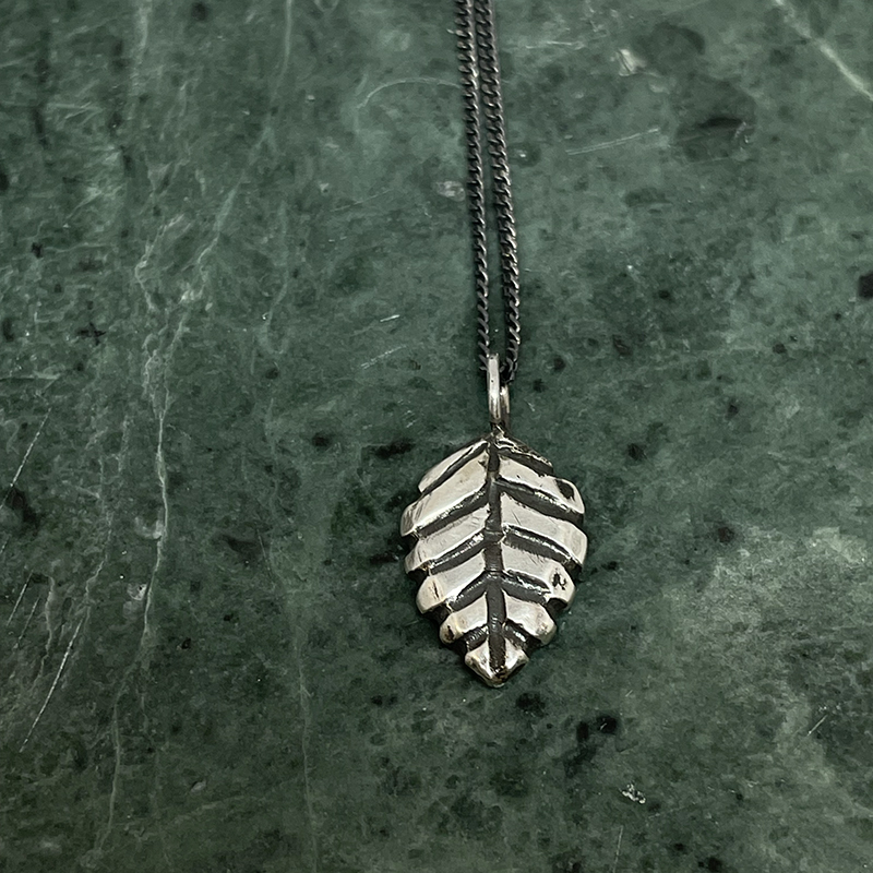 Necklace BJÖRK recycled silver - 2