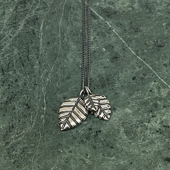 Halsband BJÖRK återvunnet silver SET