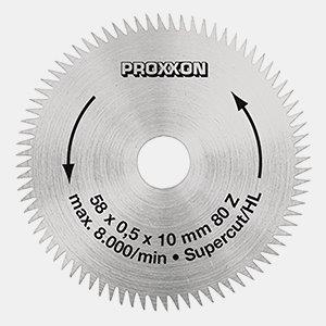 Proxxon CIRKELSÅGKLINGA SUPERCUT. D=58 MM. 80 TÄNDER