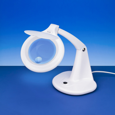 LED Compact Magnifier Table Lamp with insert lens