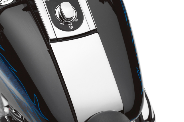 Tank Panel Softail's 2000-16 ,Slät,Billet Chr