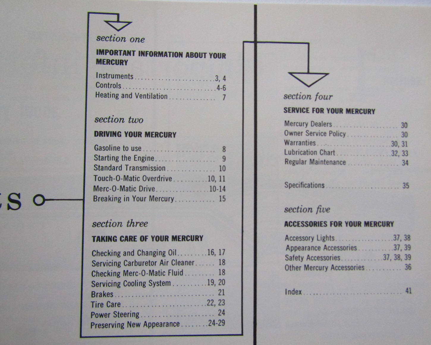 1955 Mercury Owners Manual andra utgåvan - 2