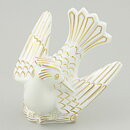 Gunnar Nylund (1940s) White Bird with Golden Decor 14/12 cm  [Sample Images]