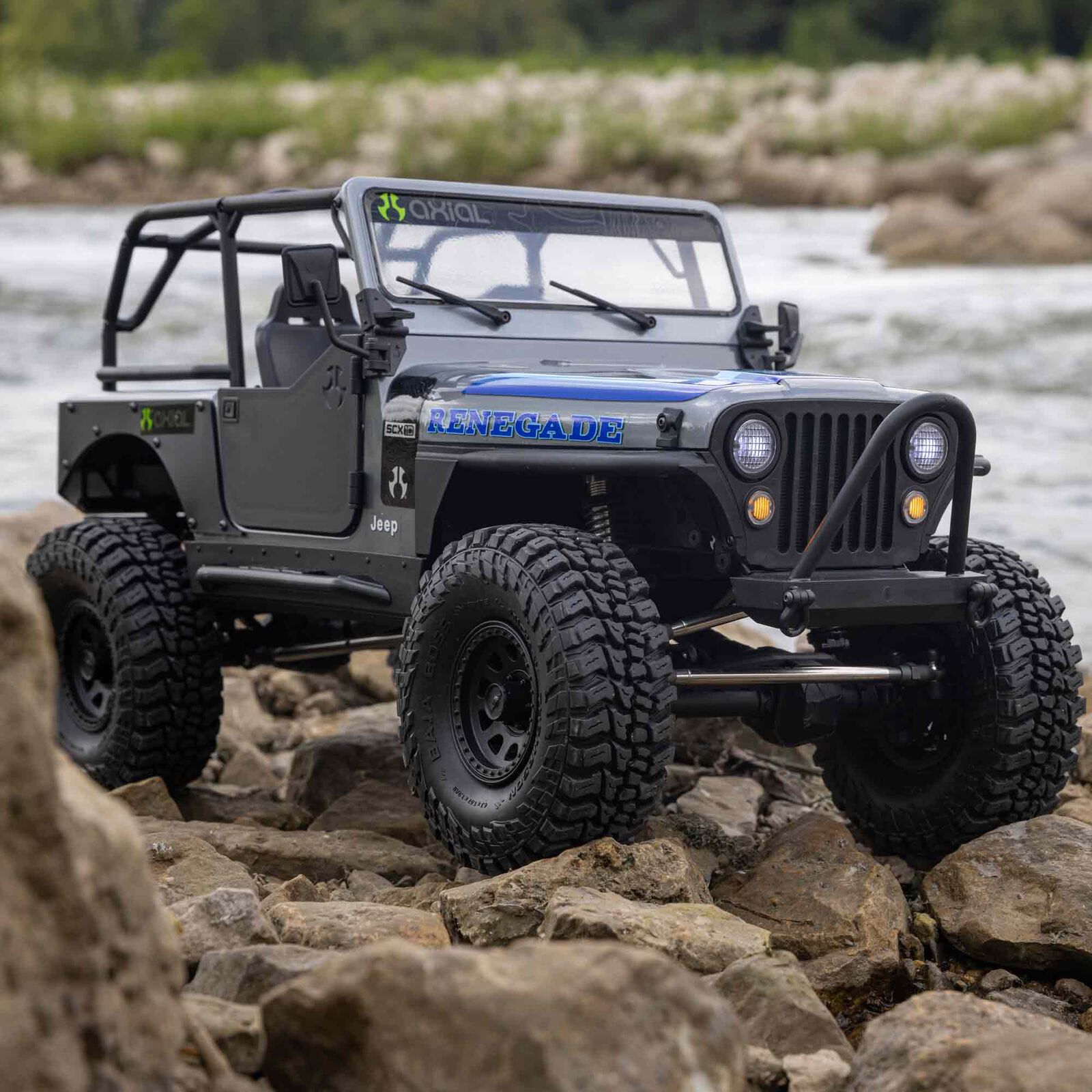 Axial 1/10 SCX10 III Jeep CJ-7 4WD Brushed RTR, Grå - 21