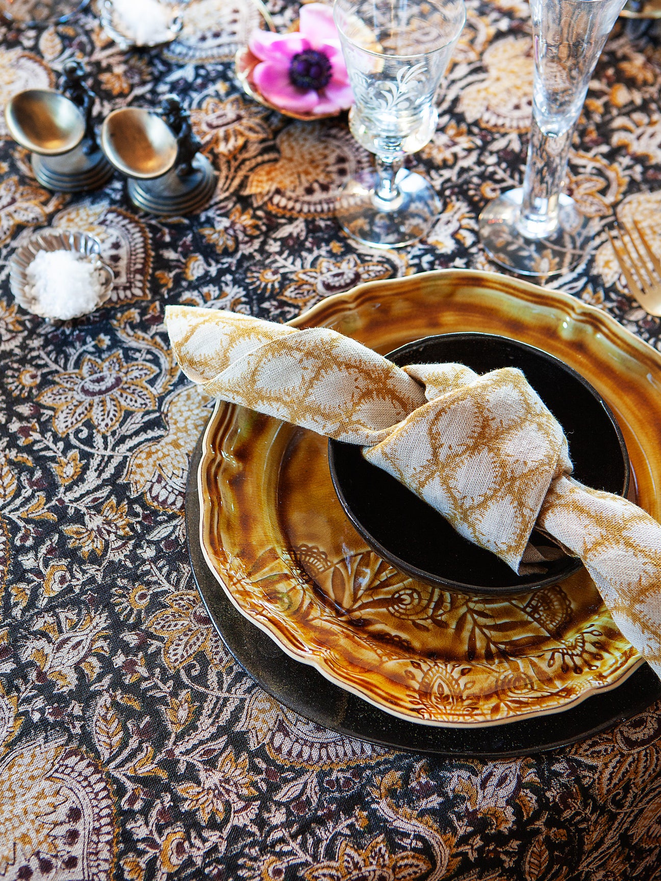 Linen Napkins - Cypress - Ochre - 50x50cm - 2