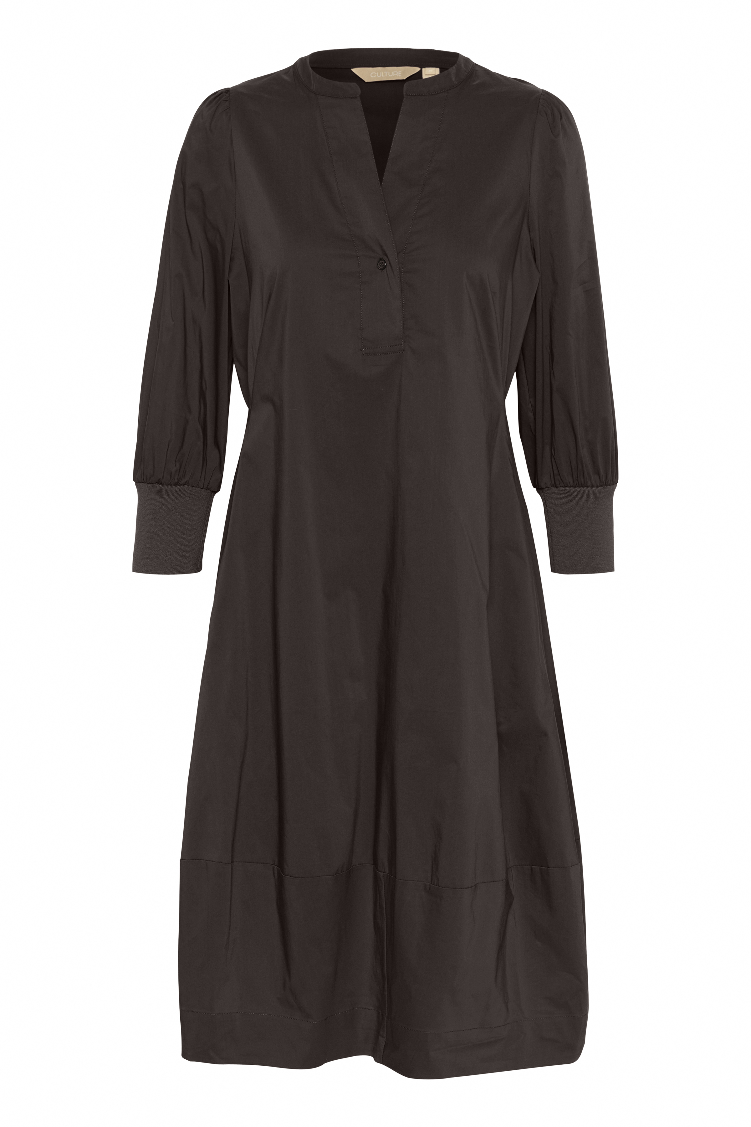 CUantoinett Dress  Demitasse Mörkbrun klänning med fickor - 6