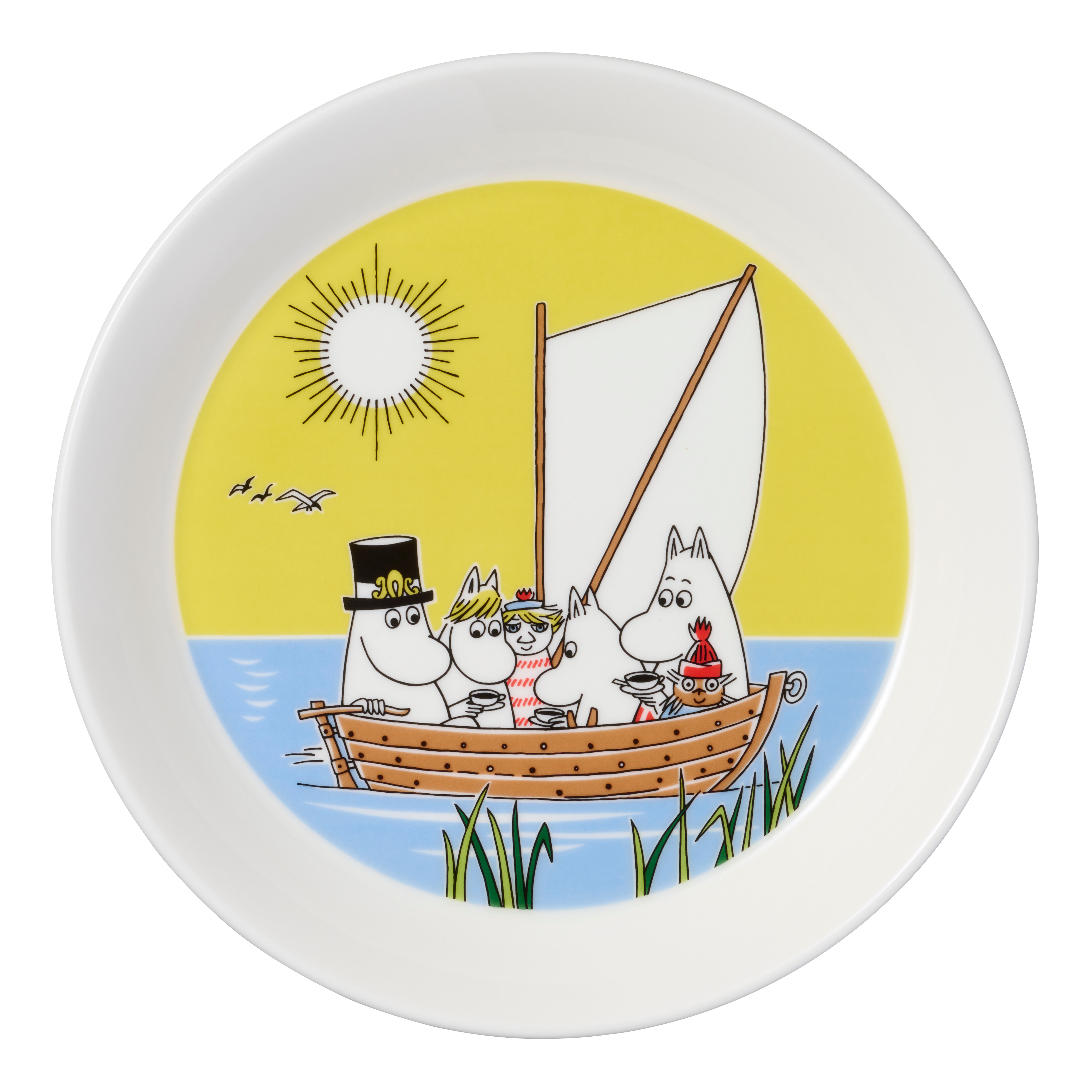 Arabia Mummy Plates - Collector Plates - Sailing & Winter Bonfire - 3