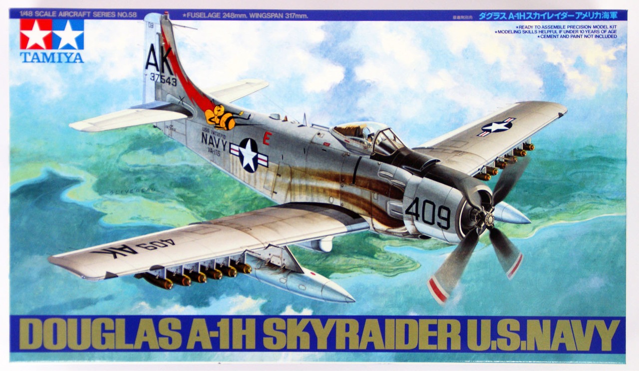 Tamiya Modell Douglas A1H Skyraider Skala 1:48