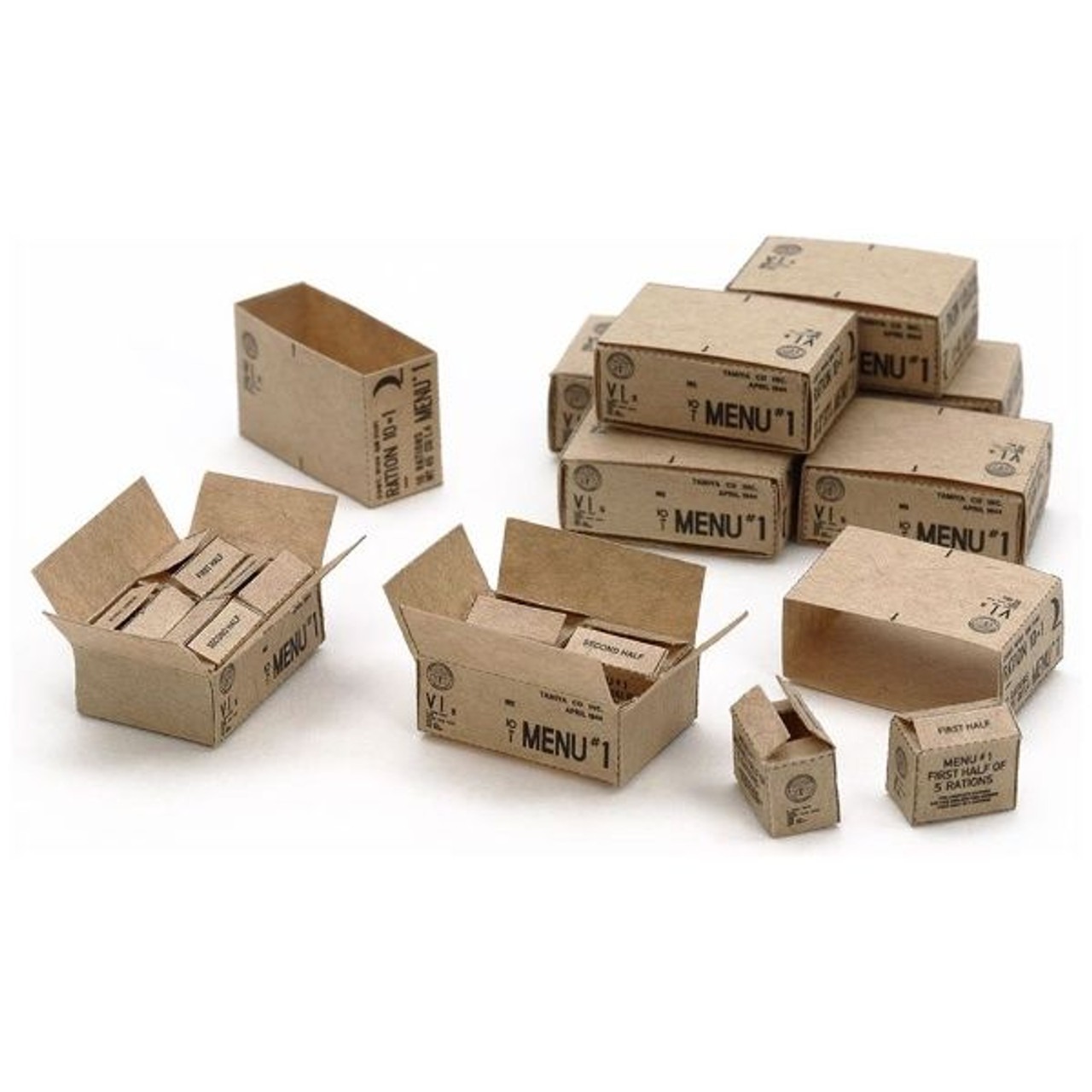 Tamiya Modell U.S. 10-in-1 Ration Cartons Skala 1:35 - 2