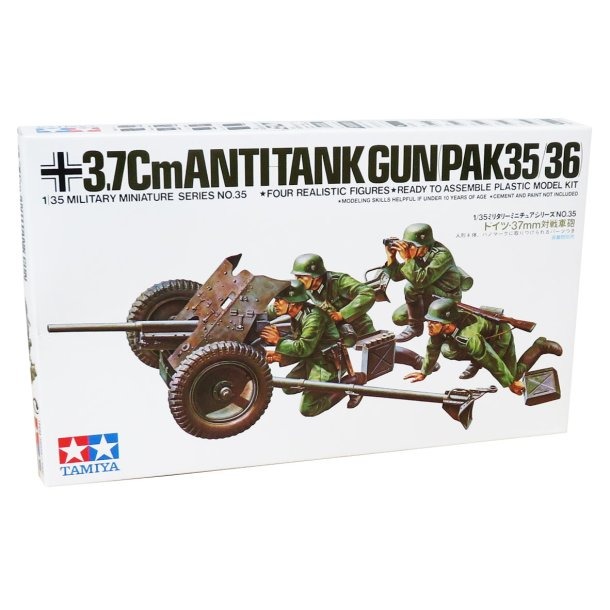 Tamiya Modellbygge German Anti-Tank Gun Pak 35/36, Skala 1:35