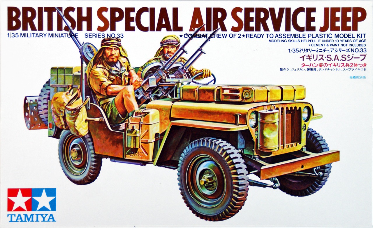 Tamiya Modellbygge British SAS Jeep, Skala 1:35