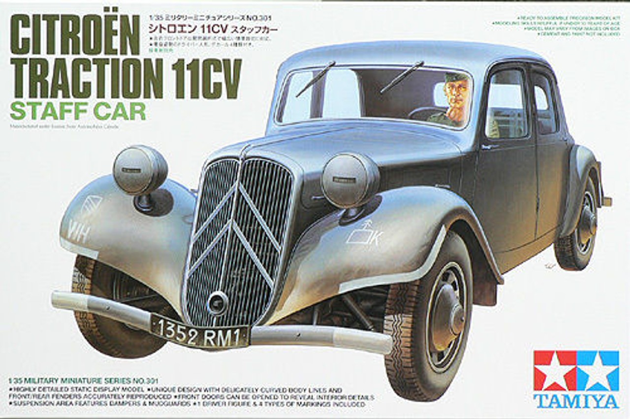 Tamiya Modellbygge  Citroen Traction ll CV Skala 1:35