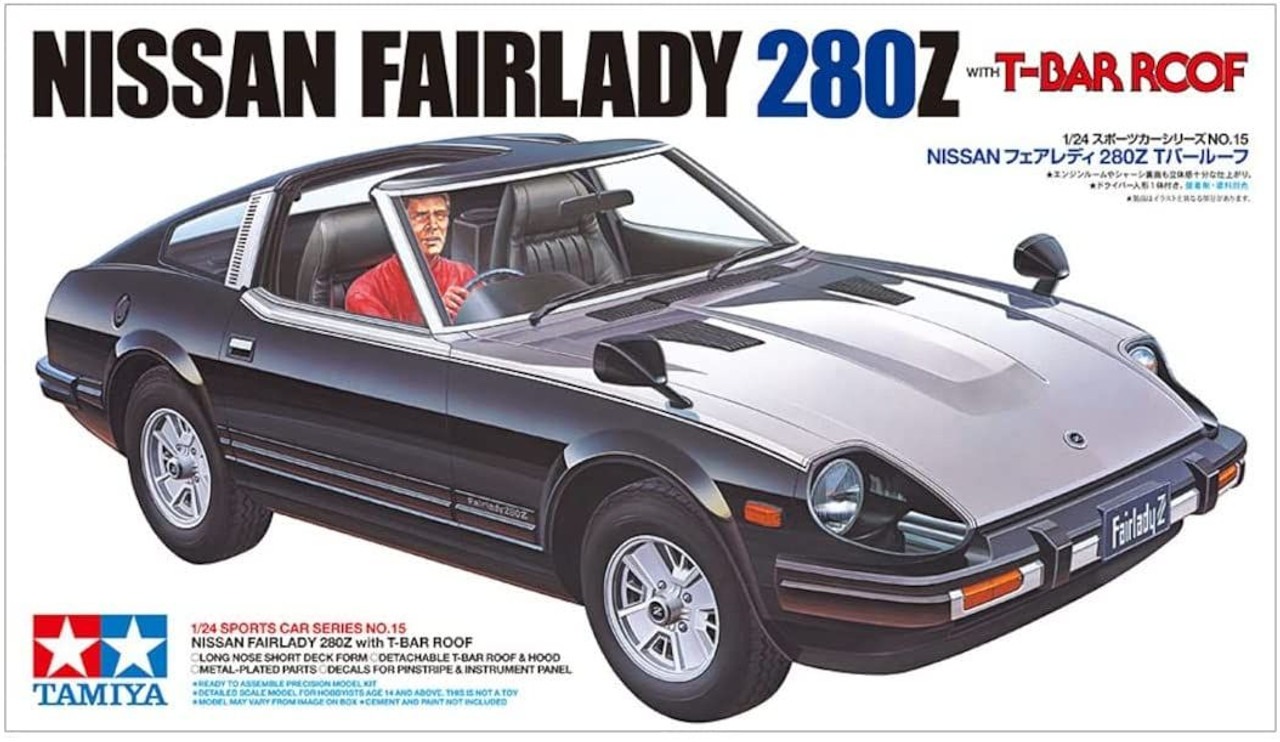 Tamiya Modellbygge Nissan Fairlady 280Z with T-Bar Roof, Skala 1:24