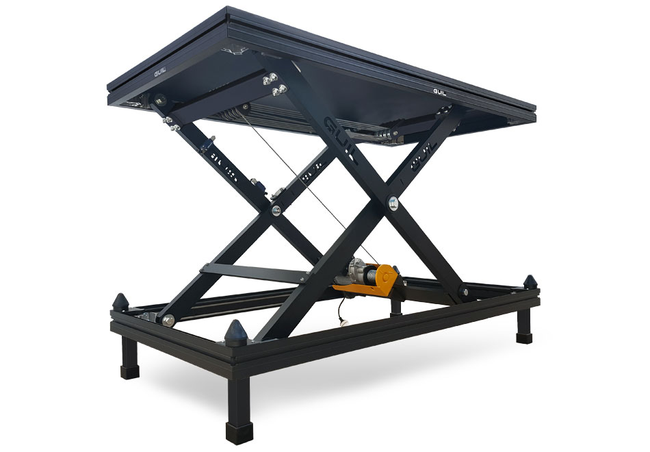 Motoriserat scenpodie 250 kg/m²