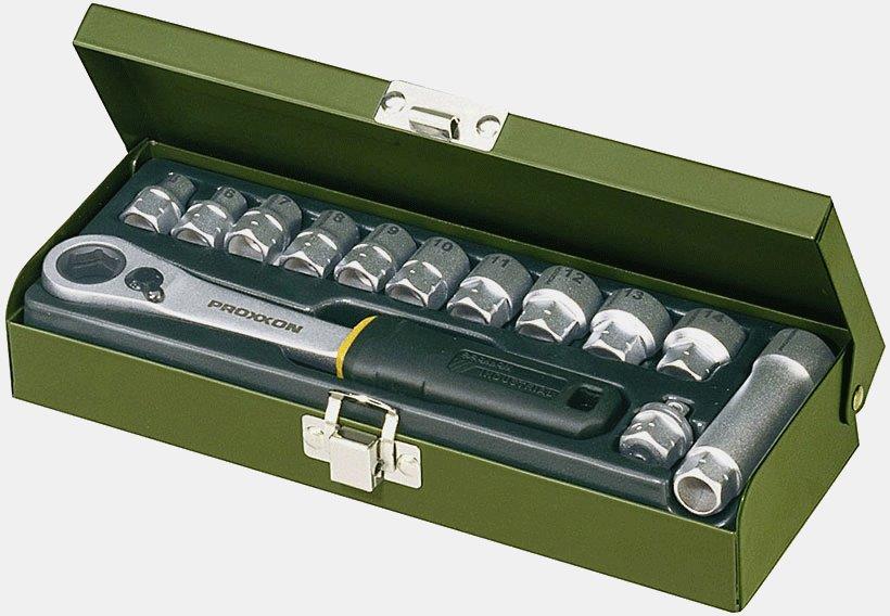 Proxxon SPECIALHYLSSATS. 13 DELAR. 5.5 - 14 MM. I PLÅTVÄSKA