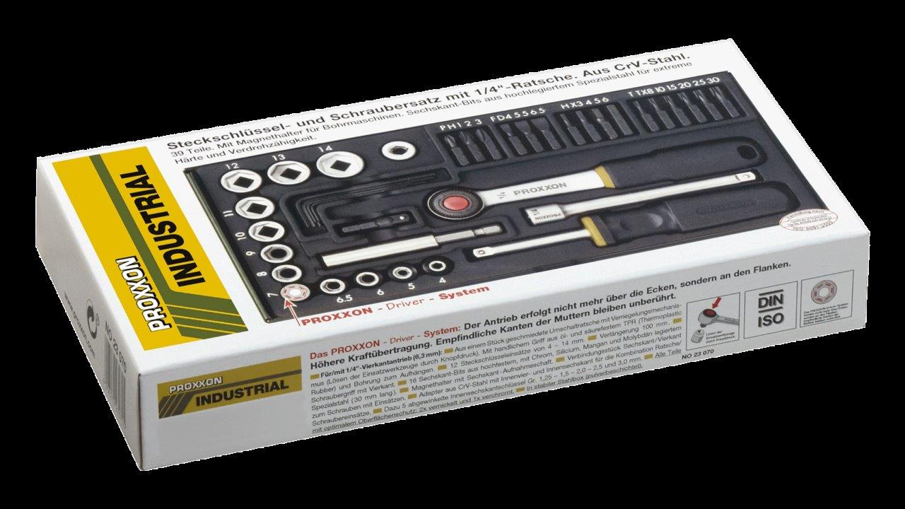 Proxxon 39 bitars SKRUVNYCKELSATS MED. MAGNETHÅLLARE - 6