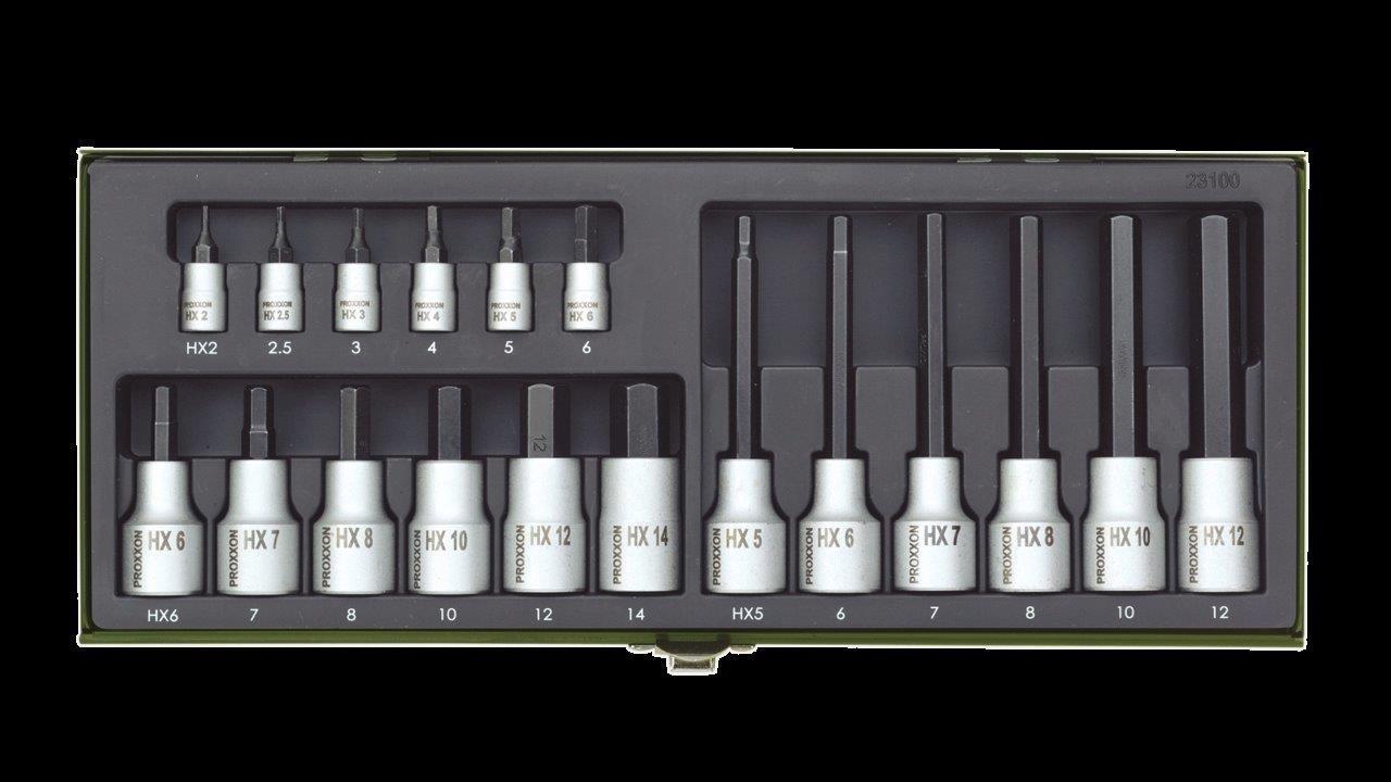 Proxxon NYCKELSATS INSEX 1/4+1/2. 18 DELA - 2