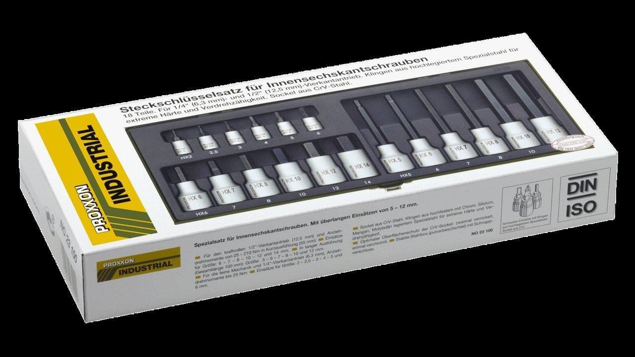 Proxxon NYCKELSATS INSEX 1/4+1/2. 18 DELA - 5