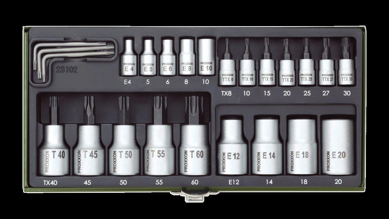 Proxxon TX-HYLSOR 1/4´+1/2´´SATS. 23 DELAR´ - 2