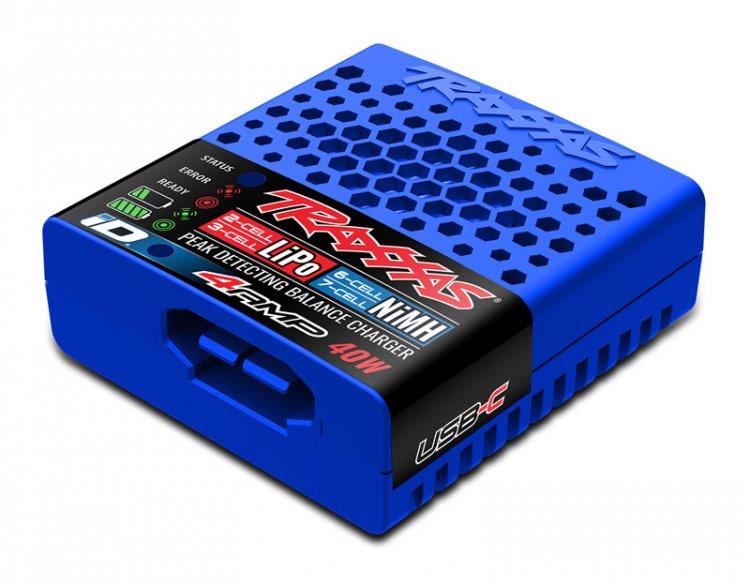 TRAXXAS USB-C Multi-chem 40W NiMH/LiPo Laddare Auto ID