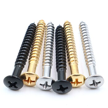 Neck Mounting Ferrule Screws (Chrome, Black, Gold)