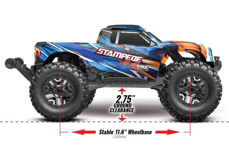 Traxxas Stampede 4x4 VXL HD 1/10 RTR TQi TSM Grön - 6
